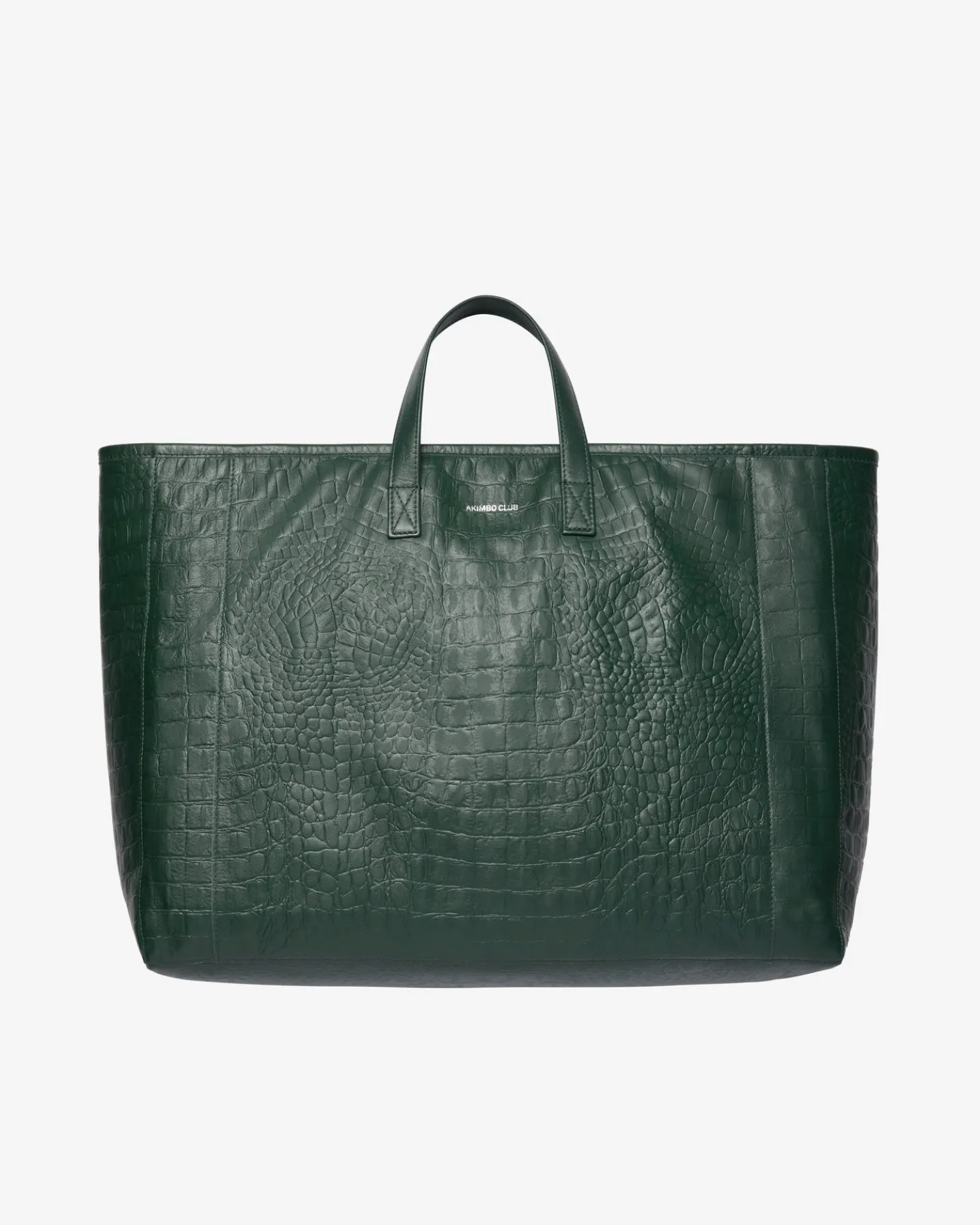 AKIMBO X CB CROC EMBOSSED LEATHER BAG