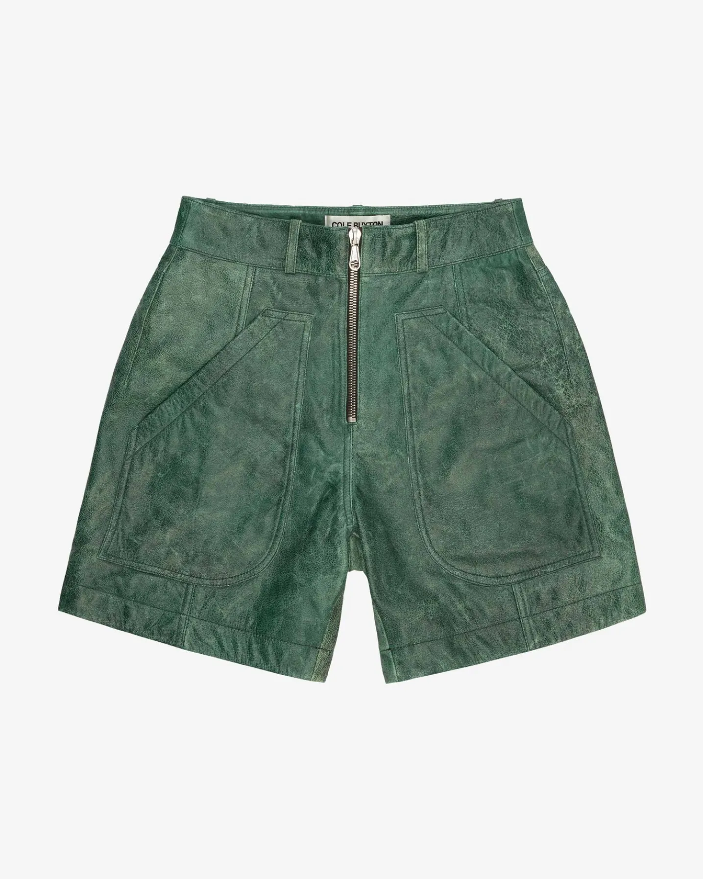 CB CRACKED LEATHER SHORTS