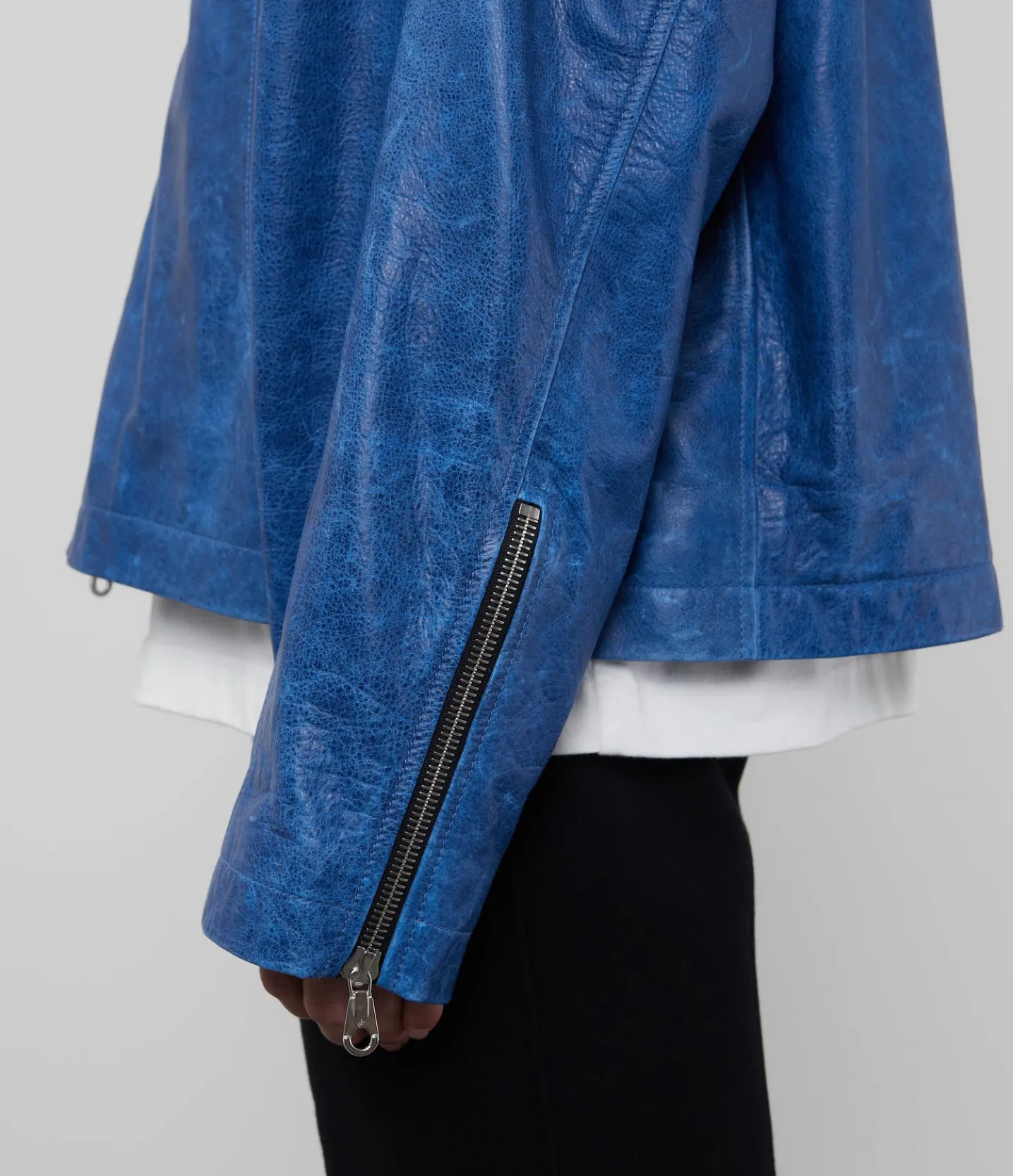 CB HOODED LEATHER JACKET