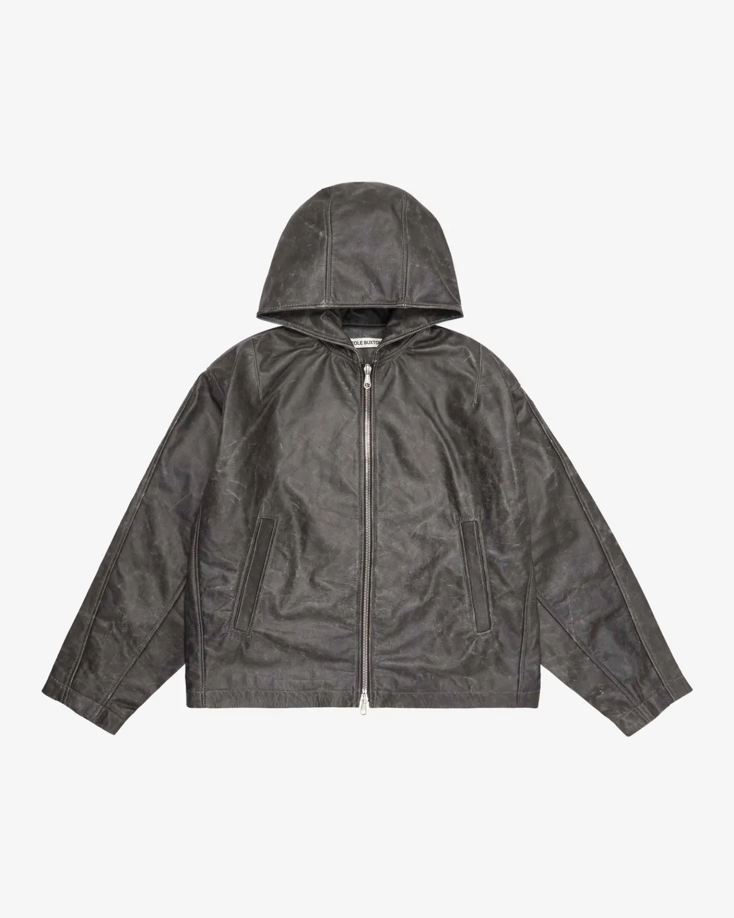 CB HOODED LEATHER JACKET