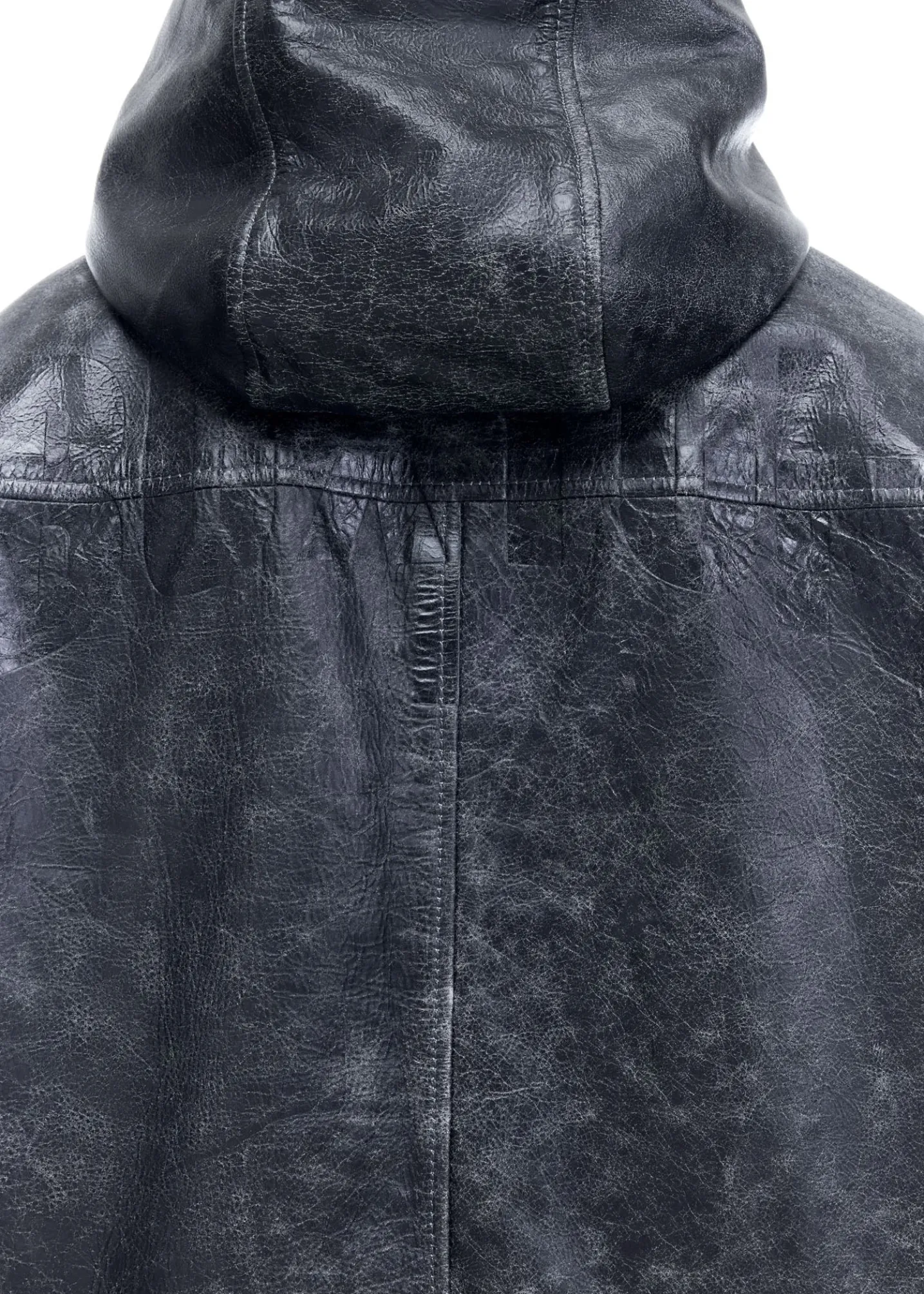 CB HOODED LEATHER JACKET