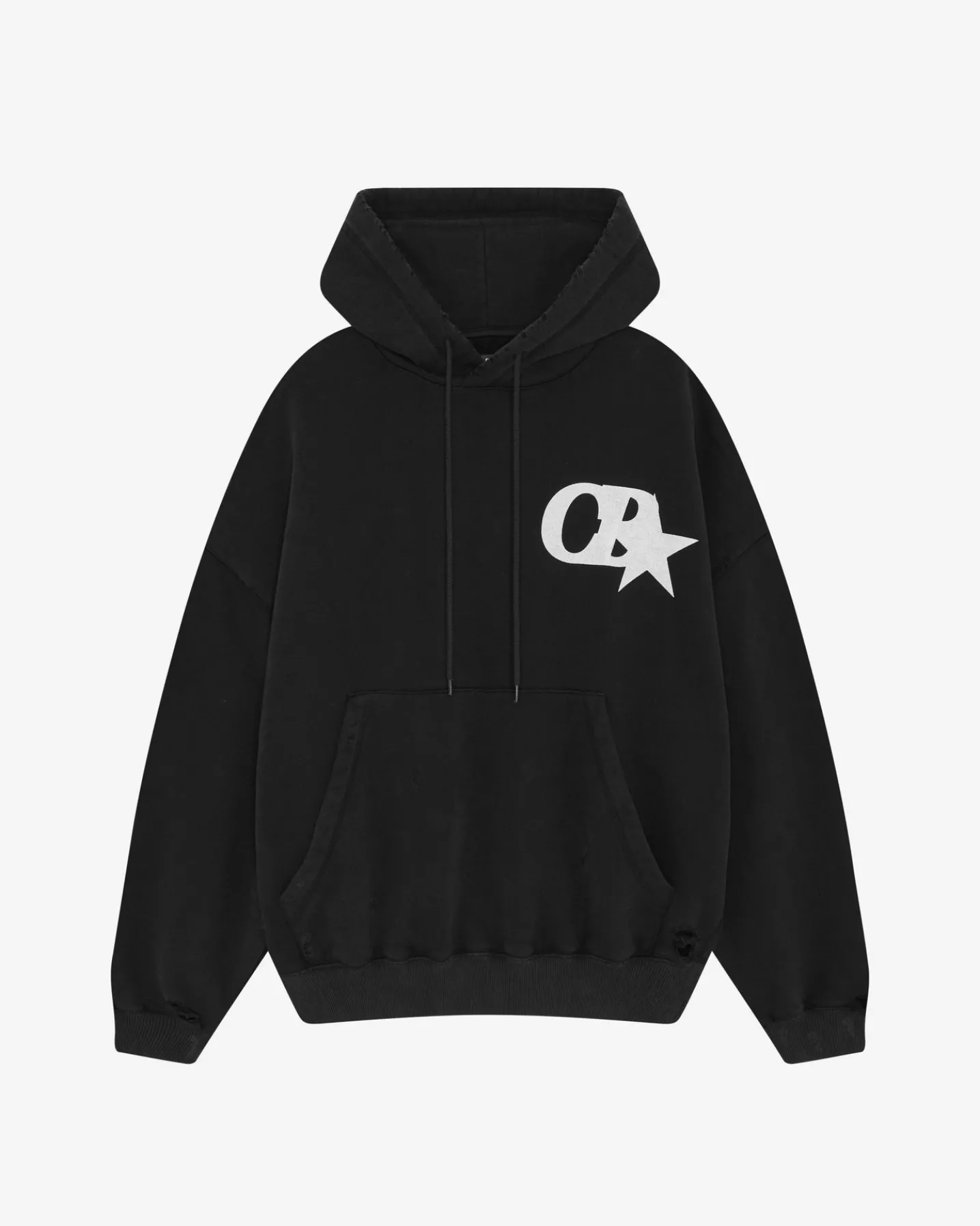 CB STAR DISTRESSED POCKET HOODIE