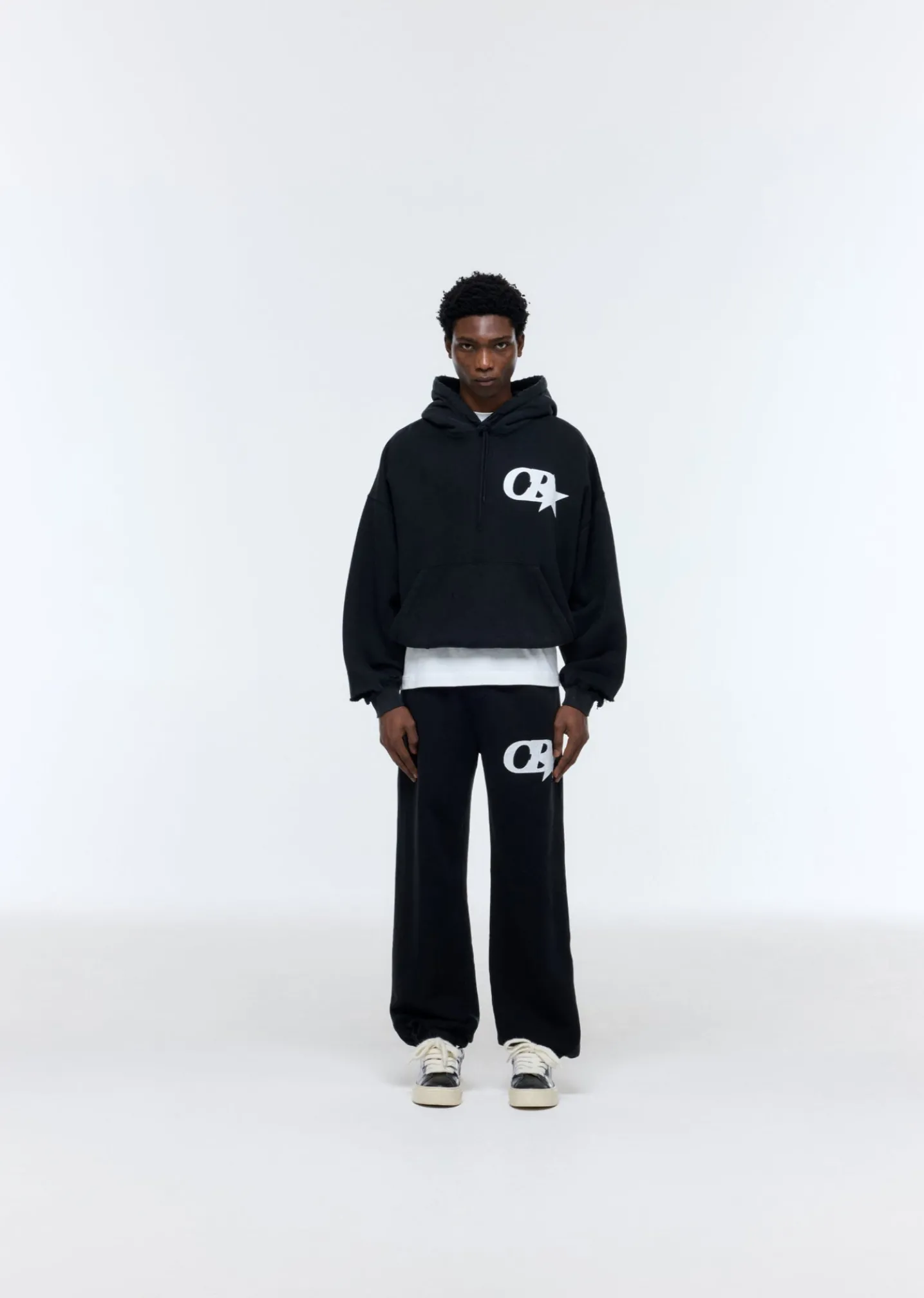CB STAR DISTRESSED POCKET HOODIE