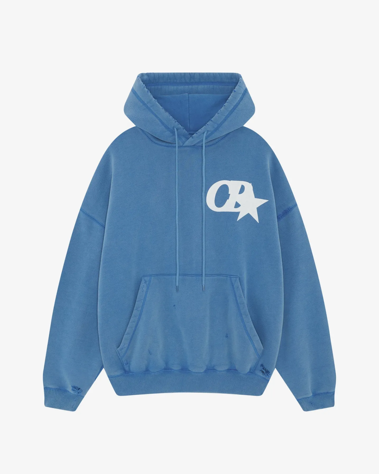 CB STAR DISTRESSED POCKET HOODIE