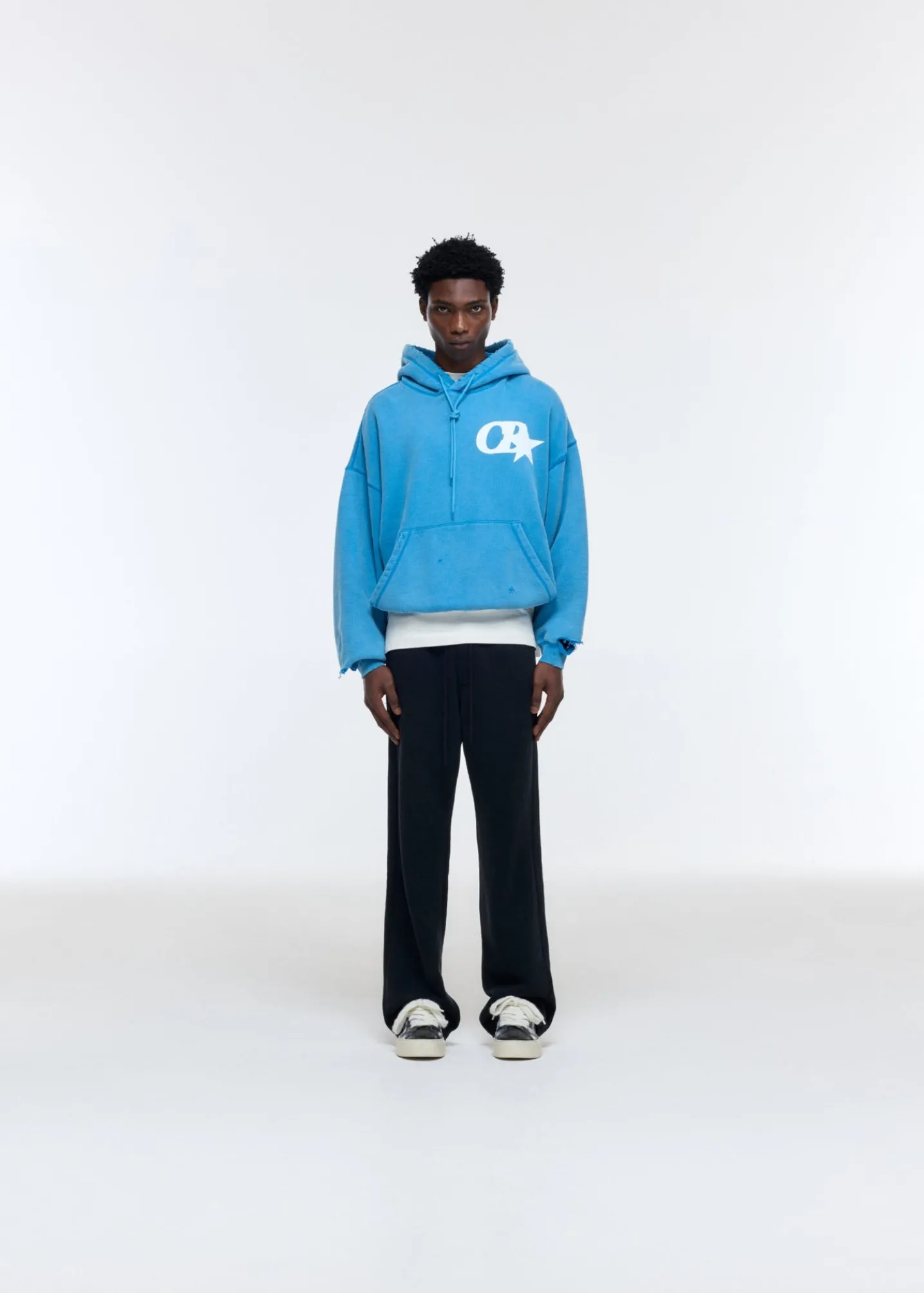 CB STAR DISTRESSED POCKET HOODIE