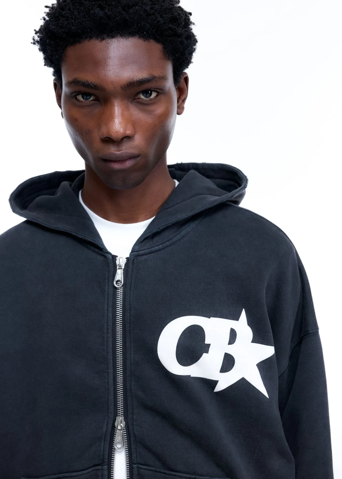 CB STAR ZIPPED HOODIE