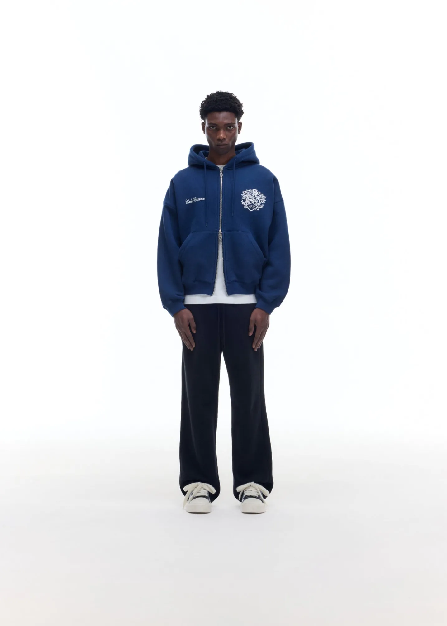 COLLEGIATE CREST ZIPPED HOODIE