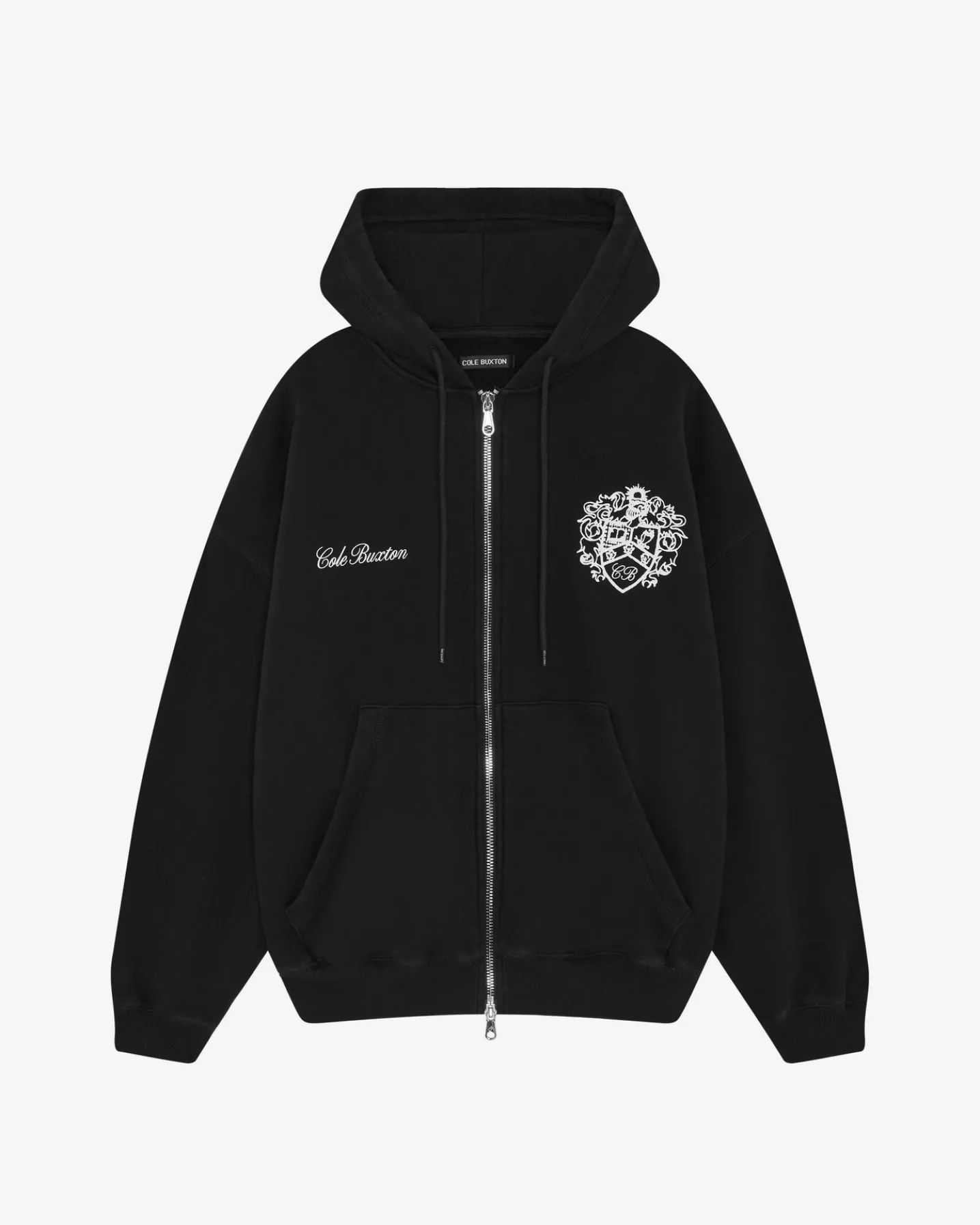 COLLEGIATE CREST ZIPPED HOODIE
