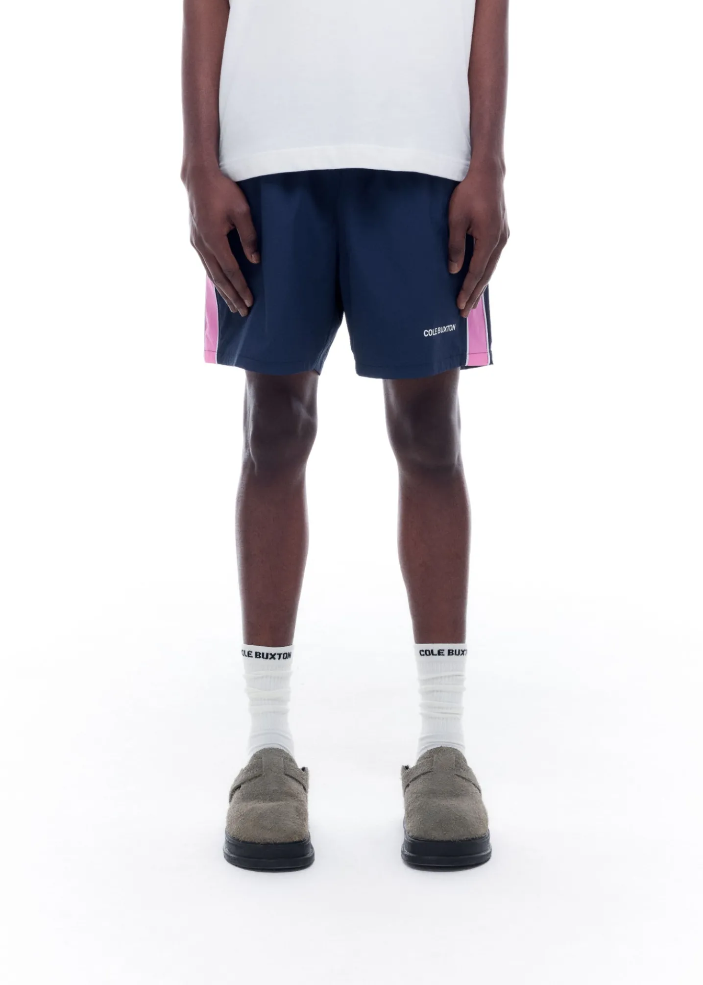 CONTRAST TAPE SWIM SHORTS