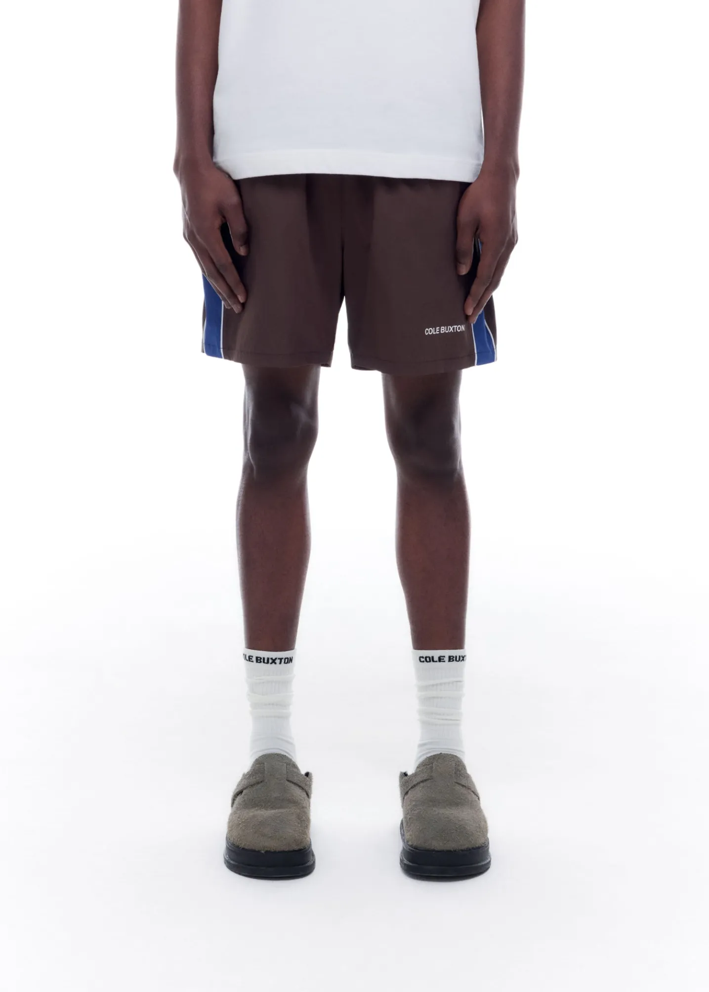 CONTRAST TAPE SWIM SHORTS