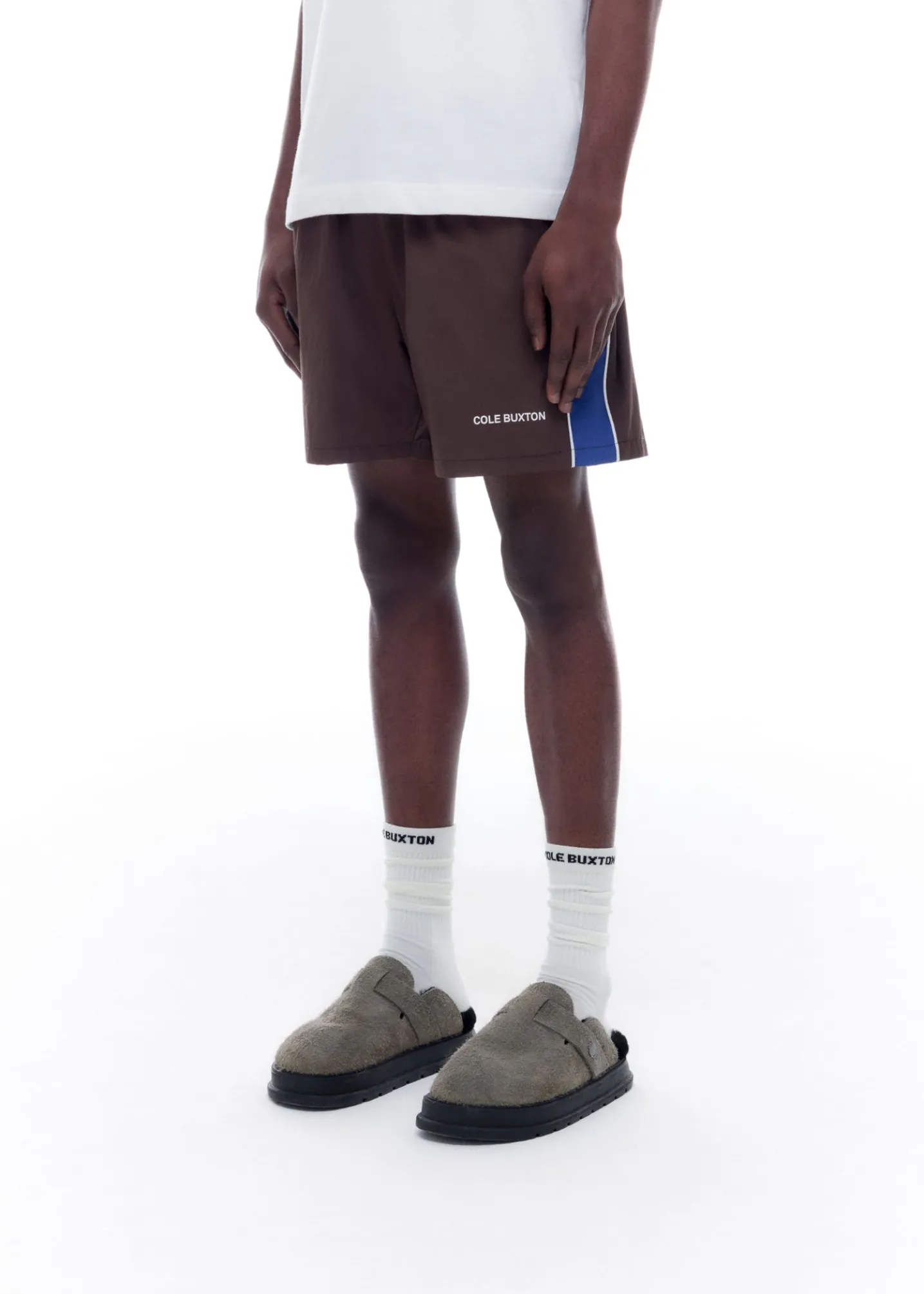 CONTRAST TAPE SWIM SHORTS