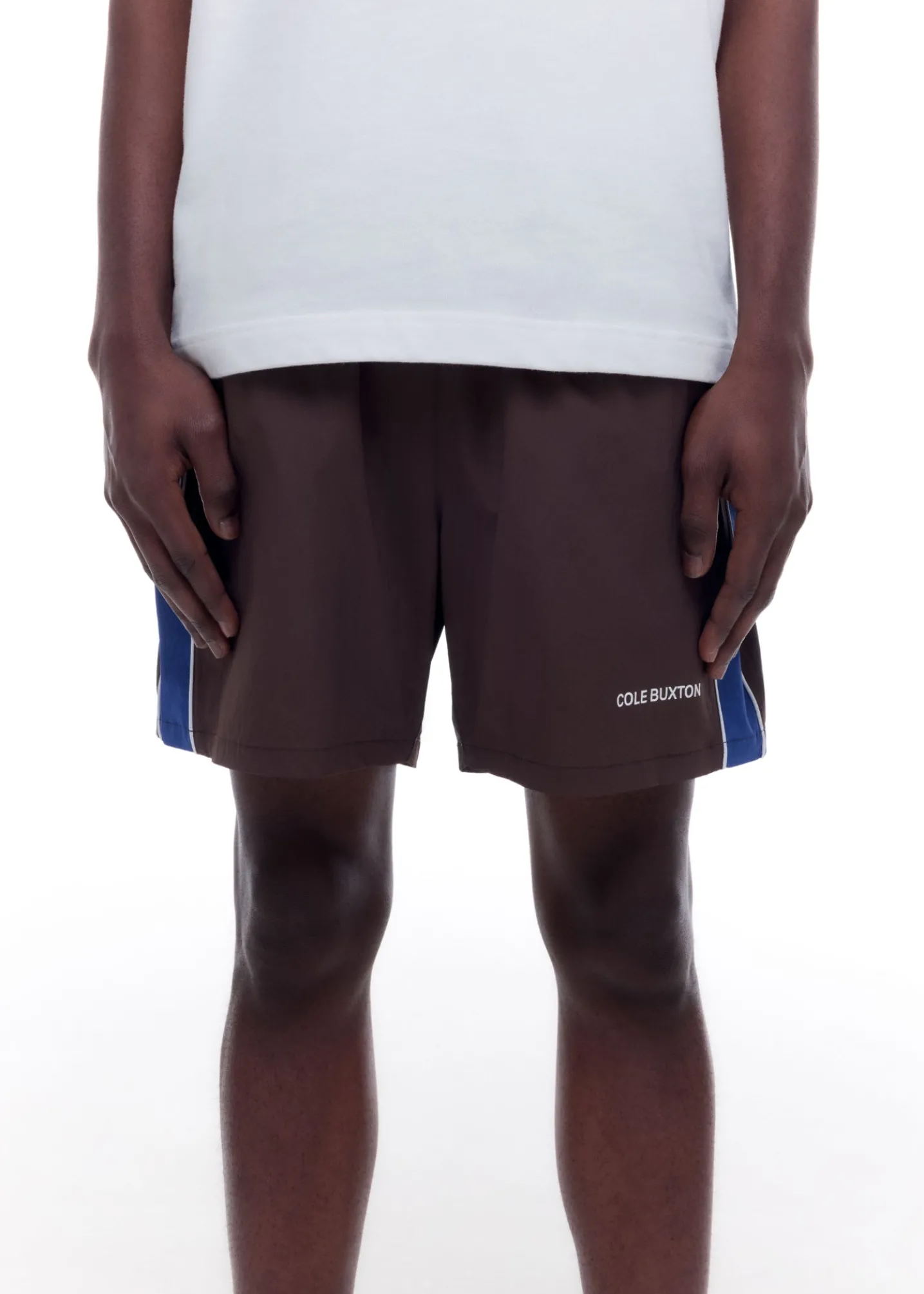 CONTRAST TAPE SWIM SHORTS