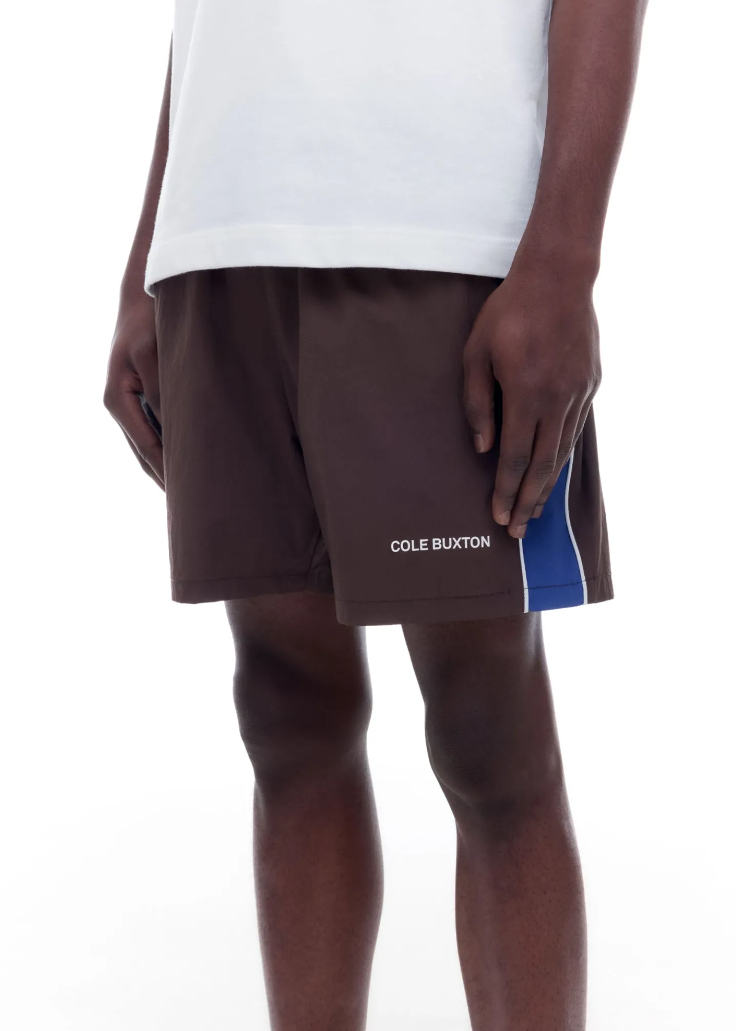 CONTRAST TAPE SWIM SHORTS