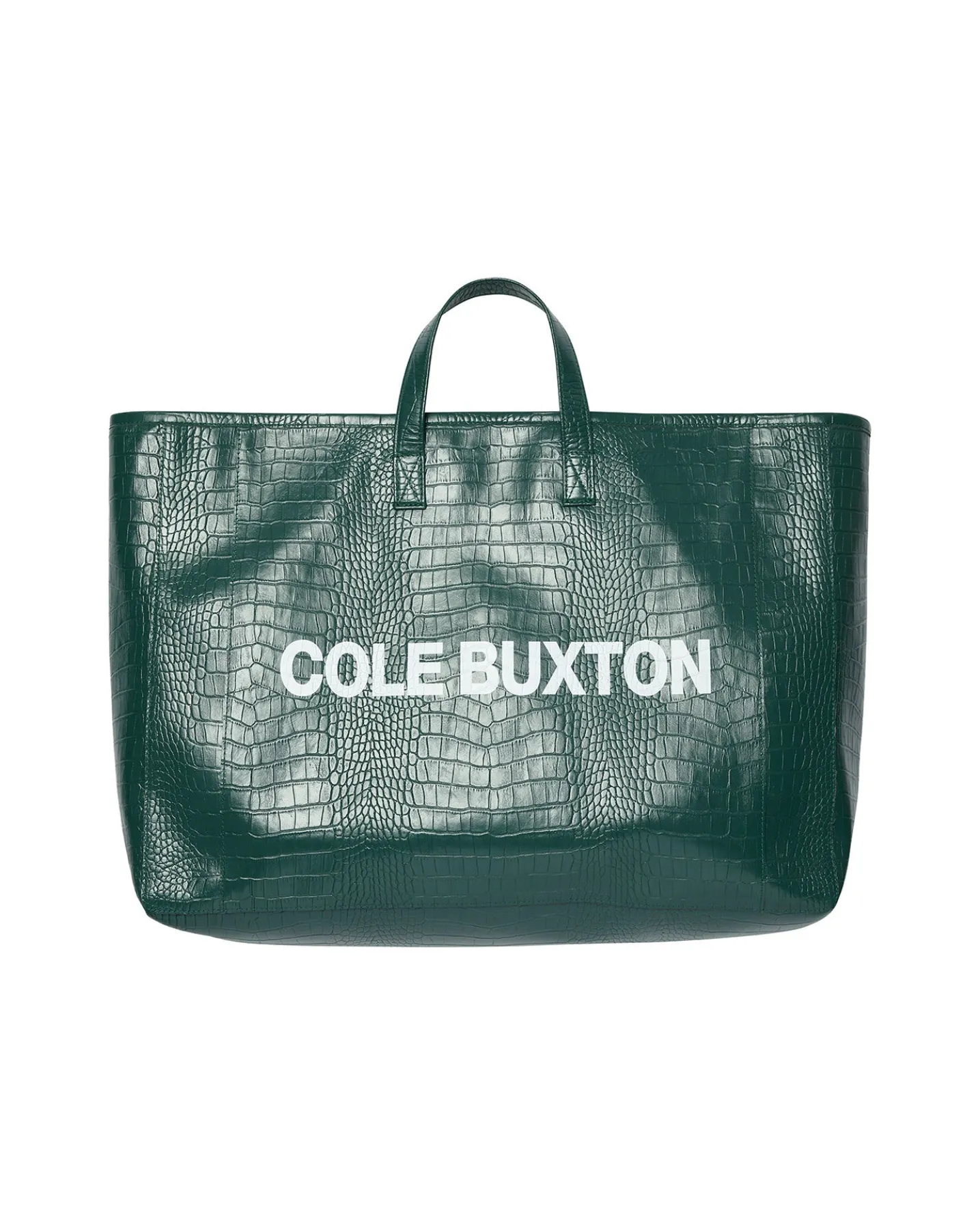CROC LEATHER TOTE BAG