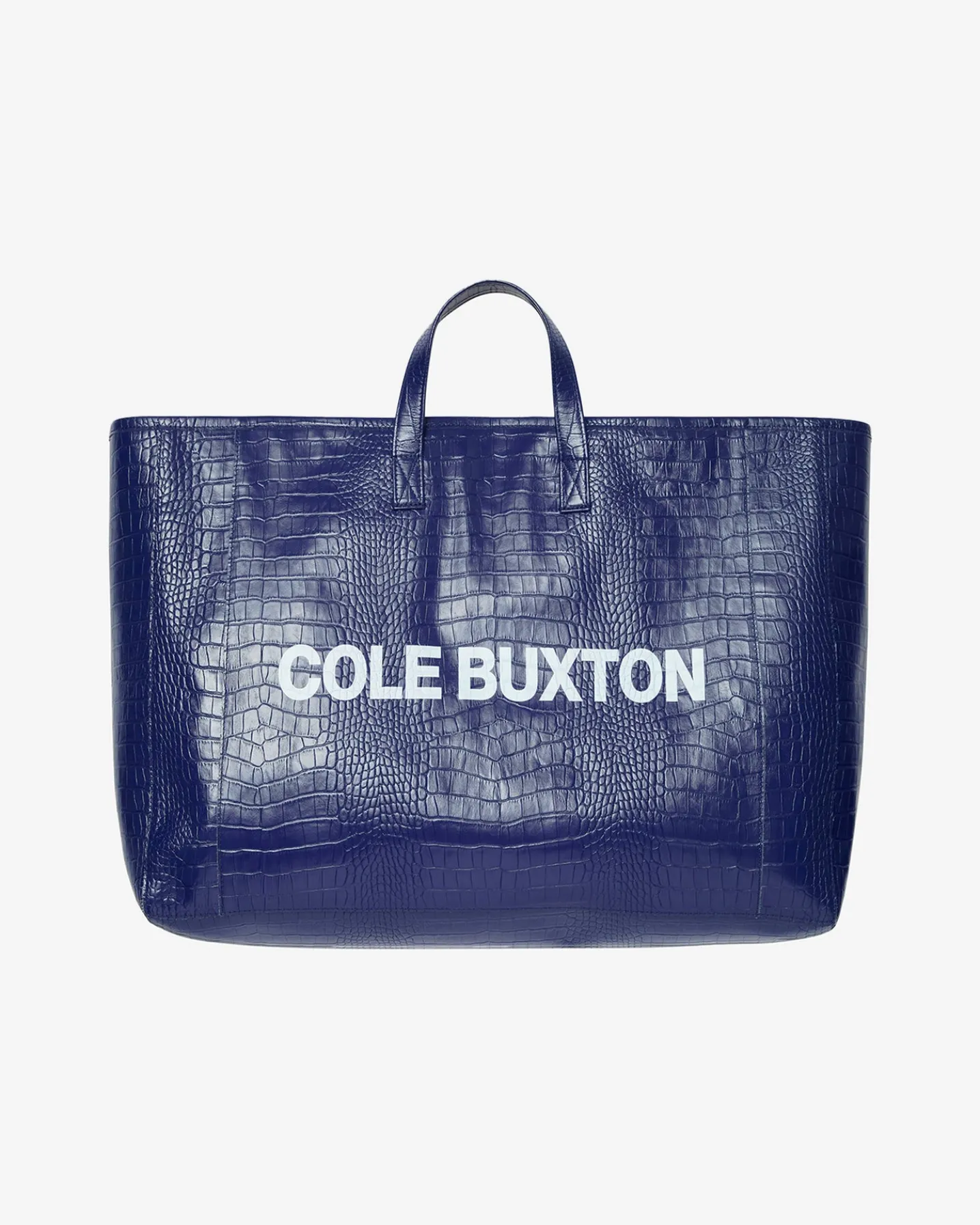 CROC LEATHER TOTE BAG