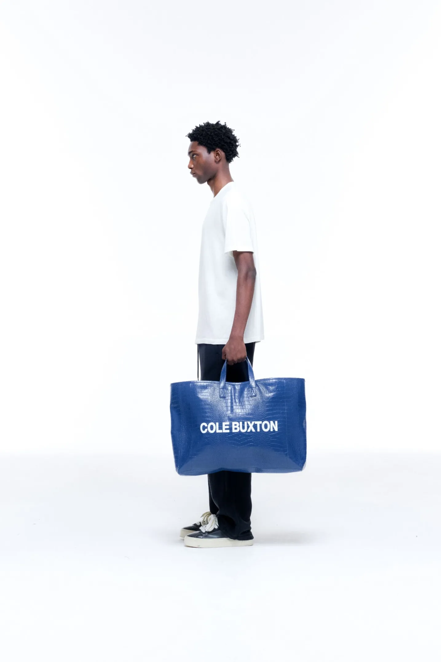 CROC LEATHER TOTE BAG