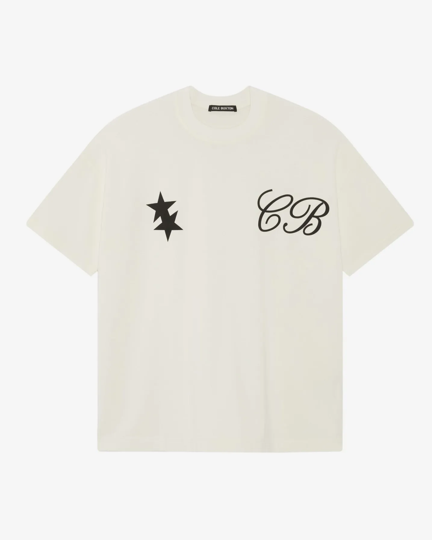 CURSIVE TWO STARS T-SHIRT