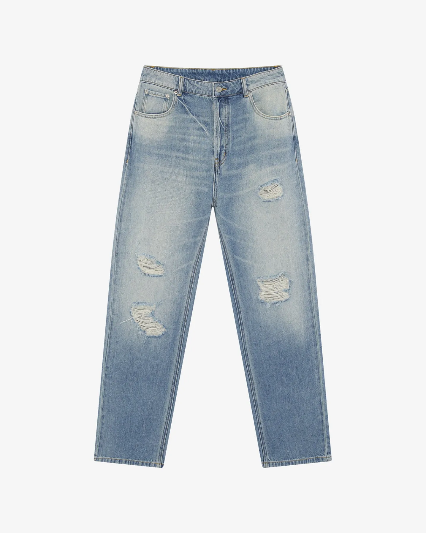 DISTRESSED FRONT JEANS