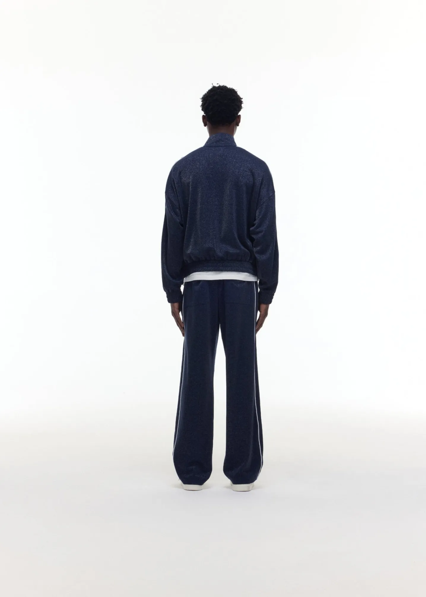 GLITTER PIPED TRACK JACKET