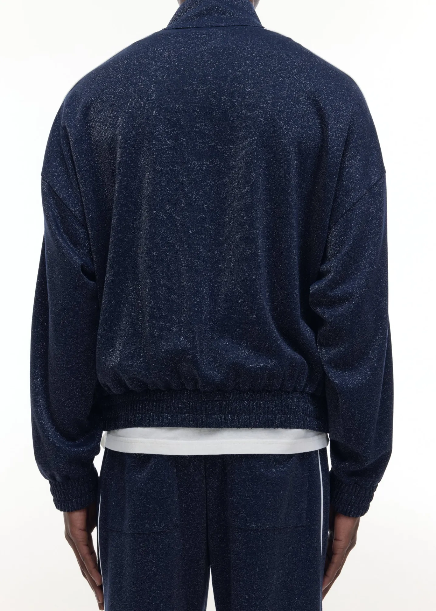 GLITTER PIPED TRACK JACKET