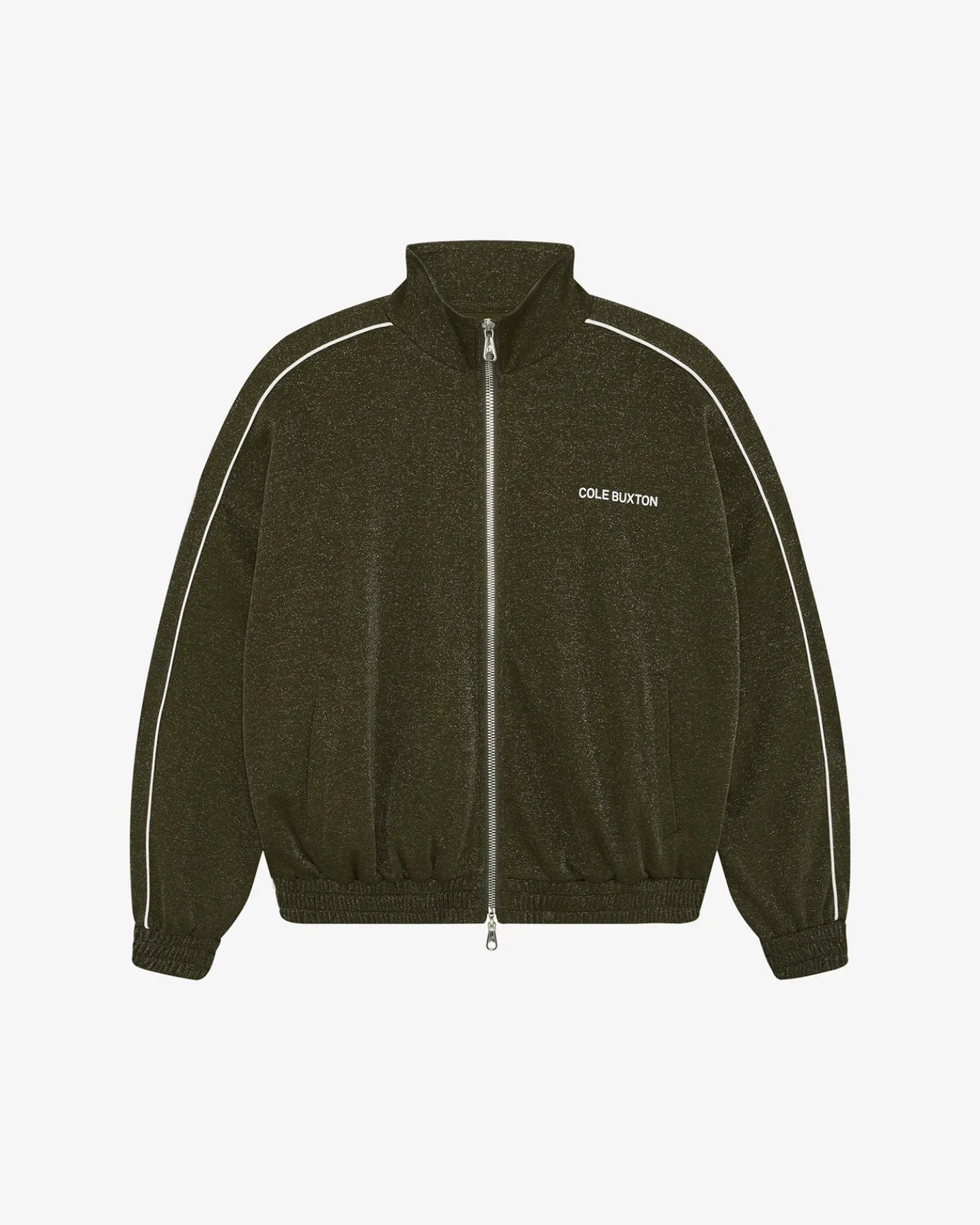 GLITTER PIPED TRACK JACKET