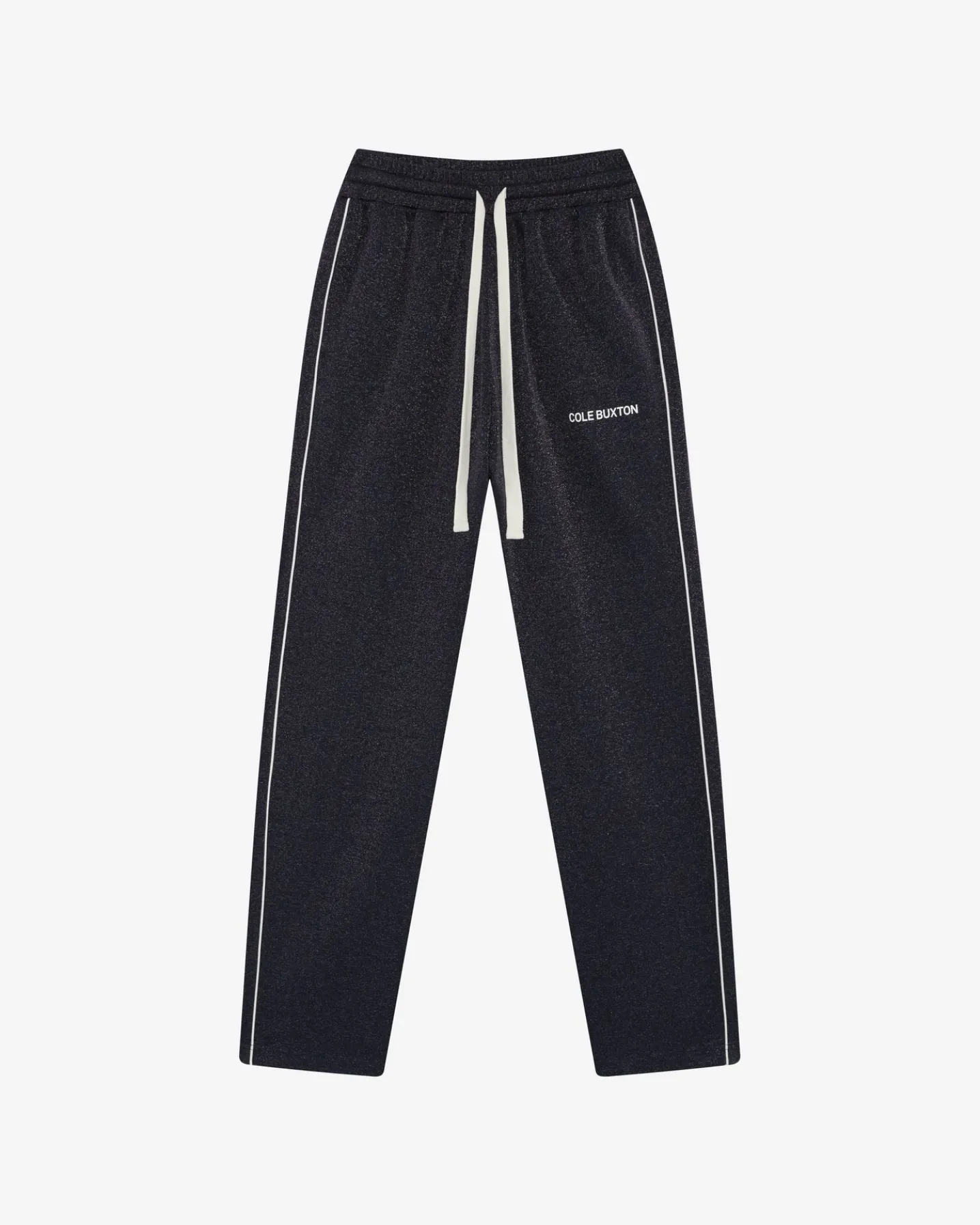 GLITTER PIPED TRACK PANTS