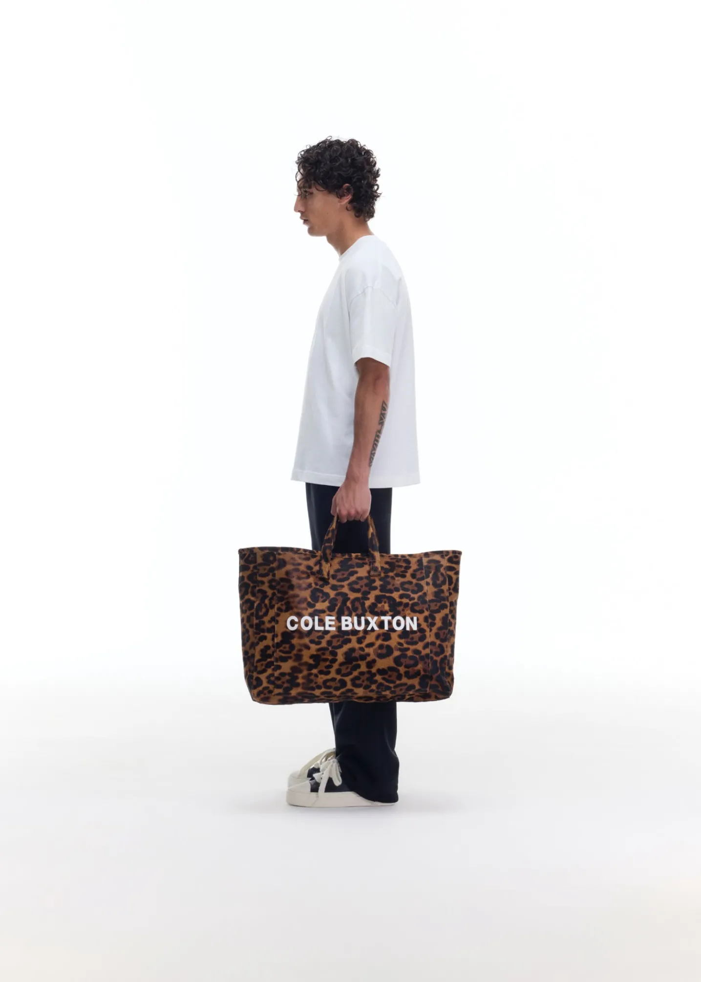 HAIRY LEOPARD TOTE BAG