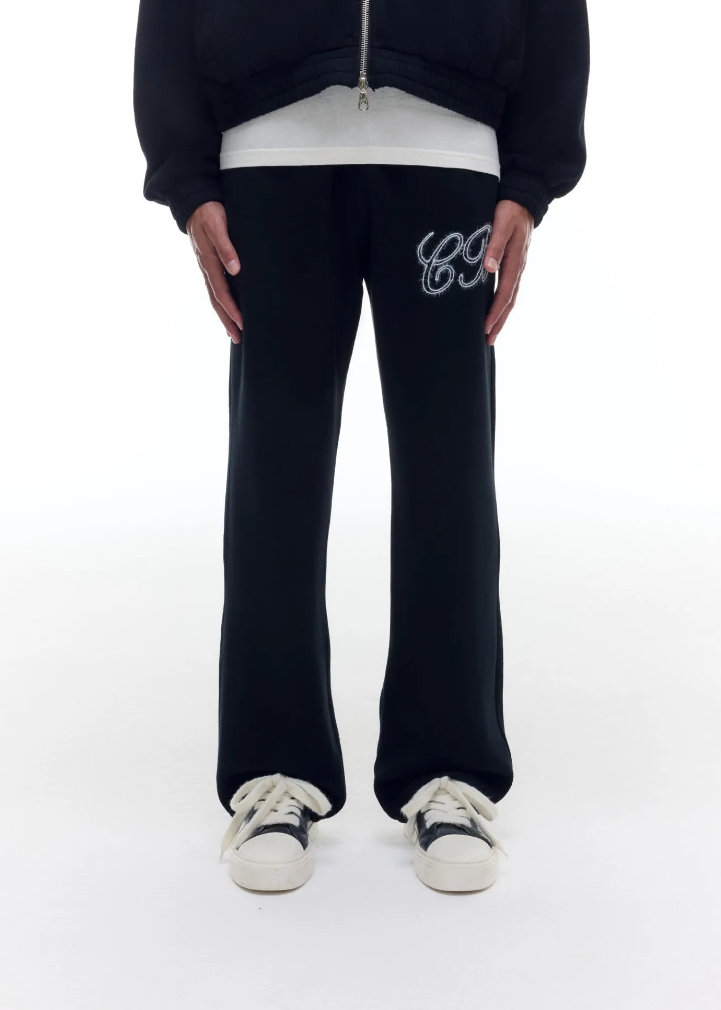 KNITTED TRACK PANTS