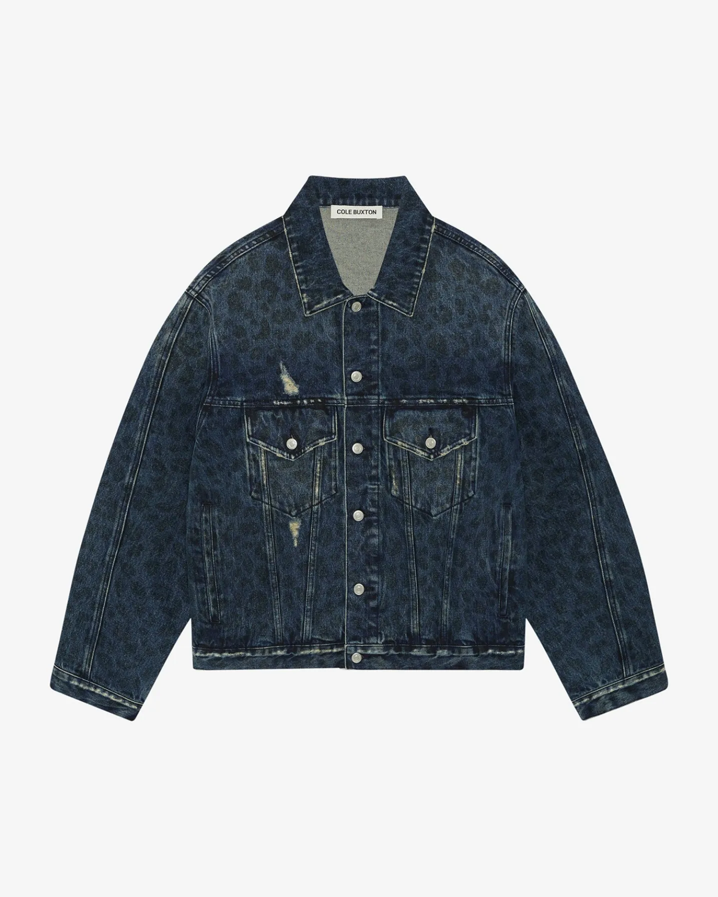 LEOPARD PRINT DENIM JACKET