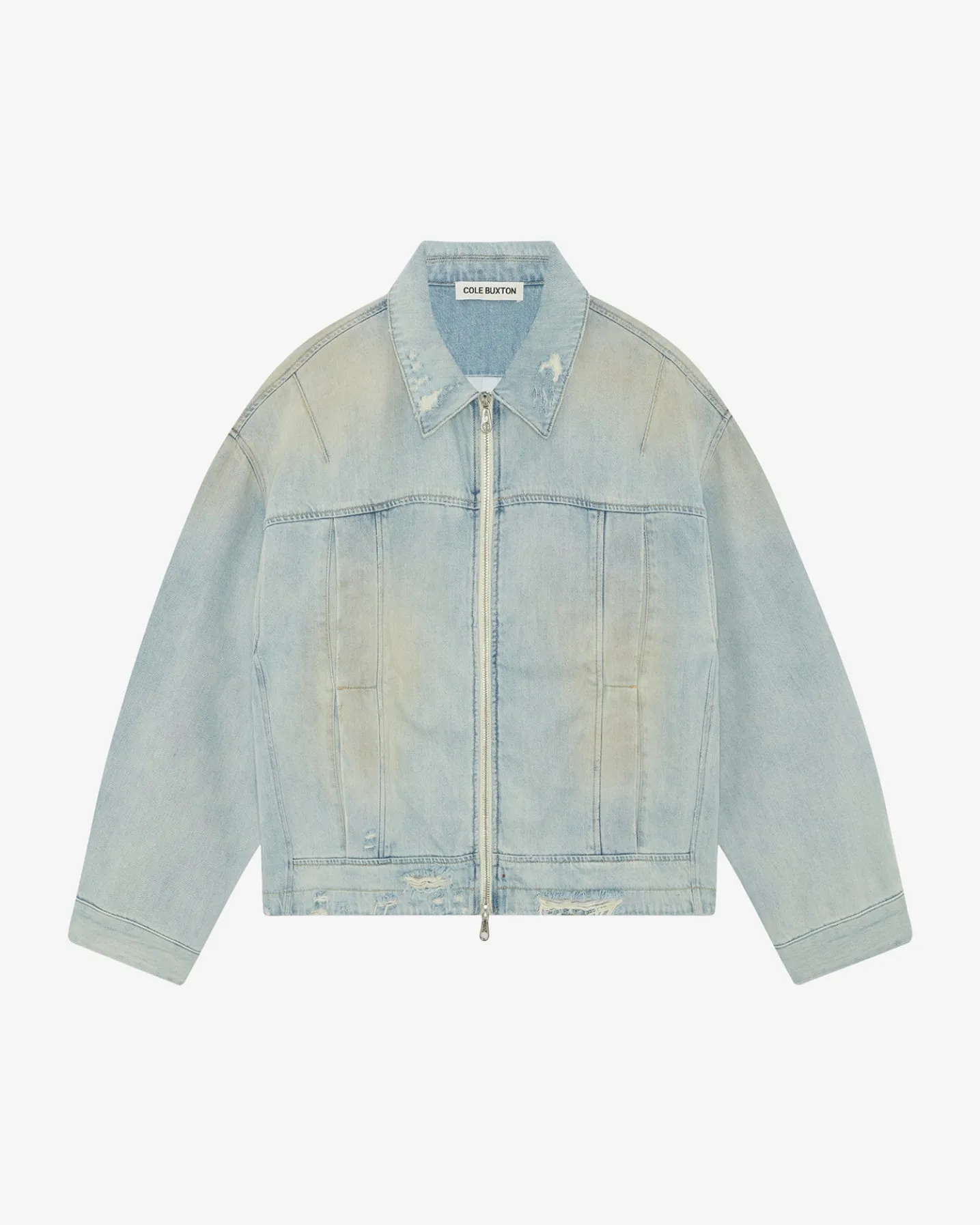 LIGHT WASH DENIM TRUCKER JACKET