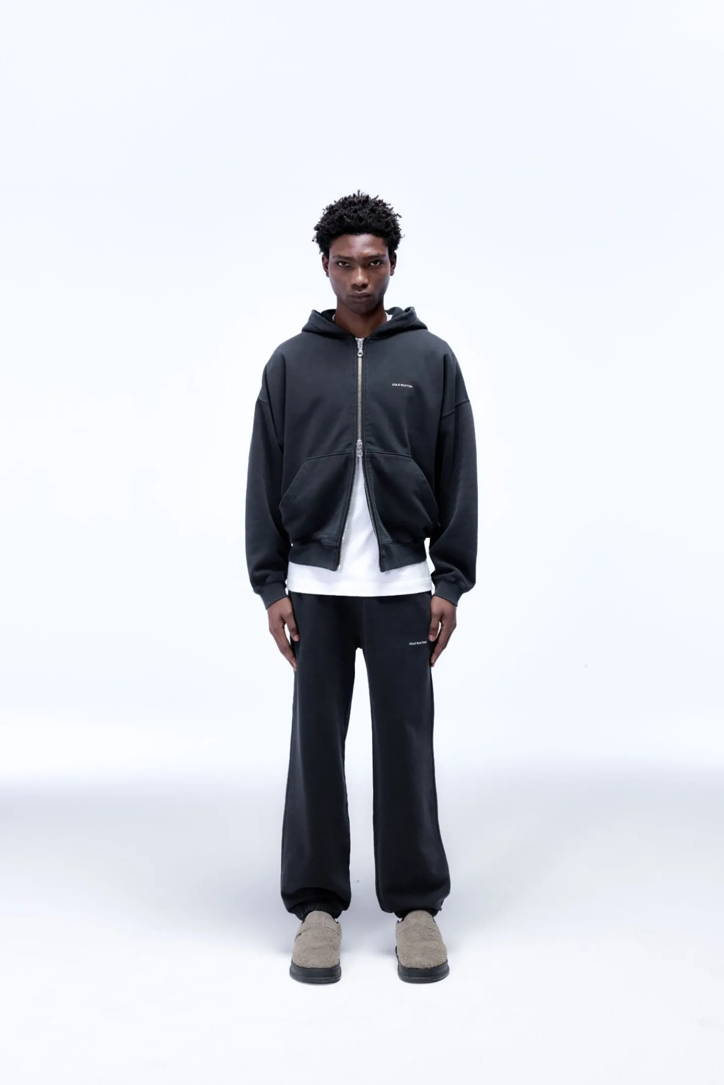 MINI LOGO ZIPPED HOODIE