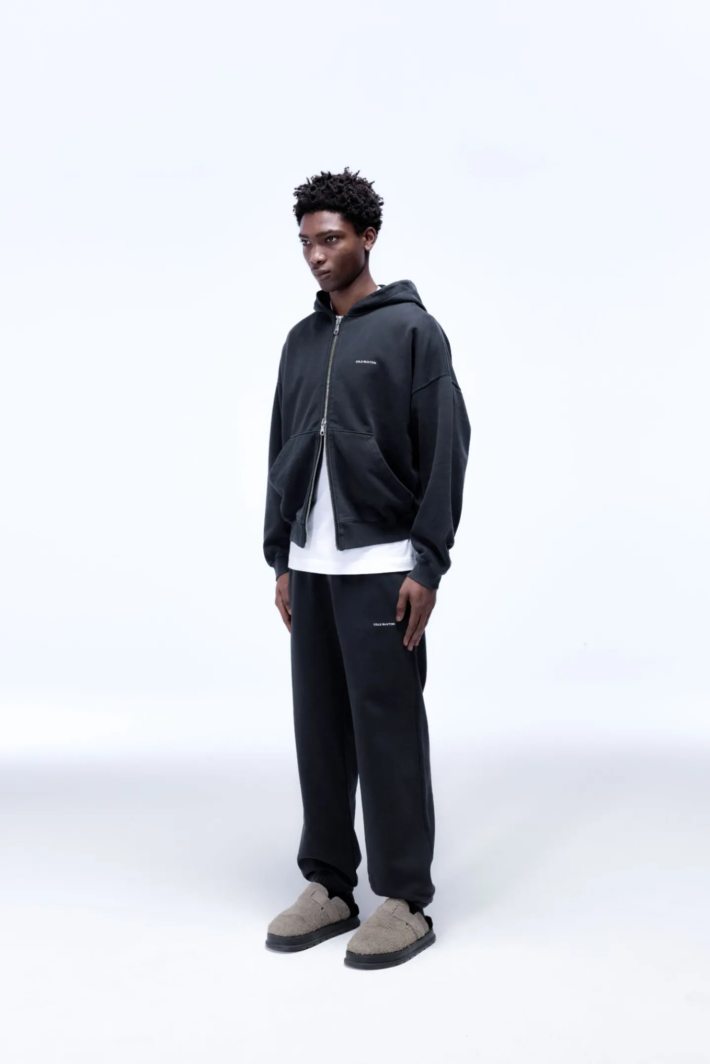 MINI LOGO ZIPPED HOODIE