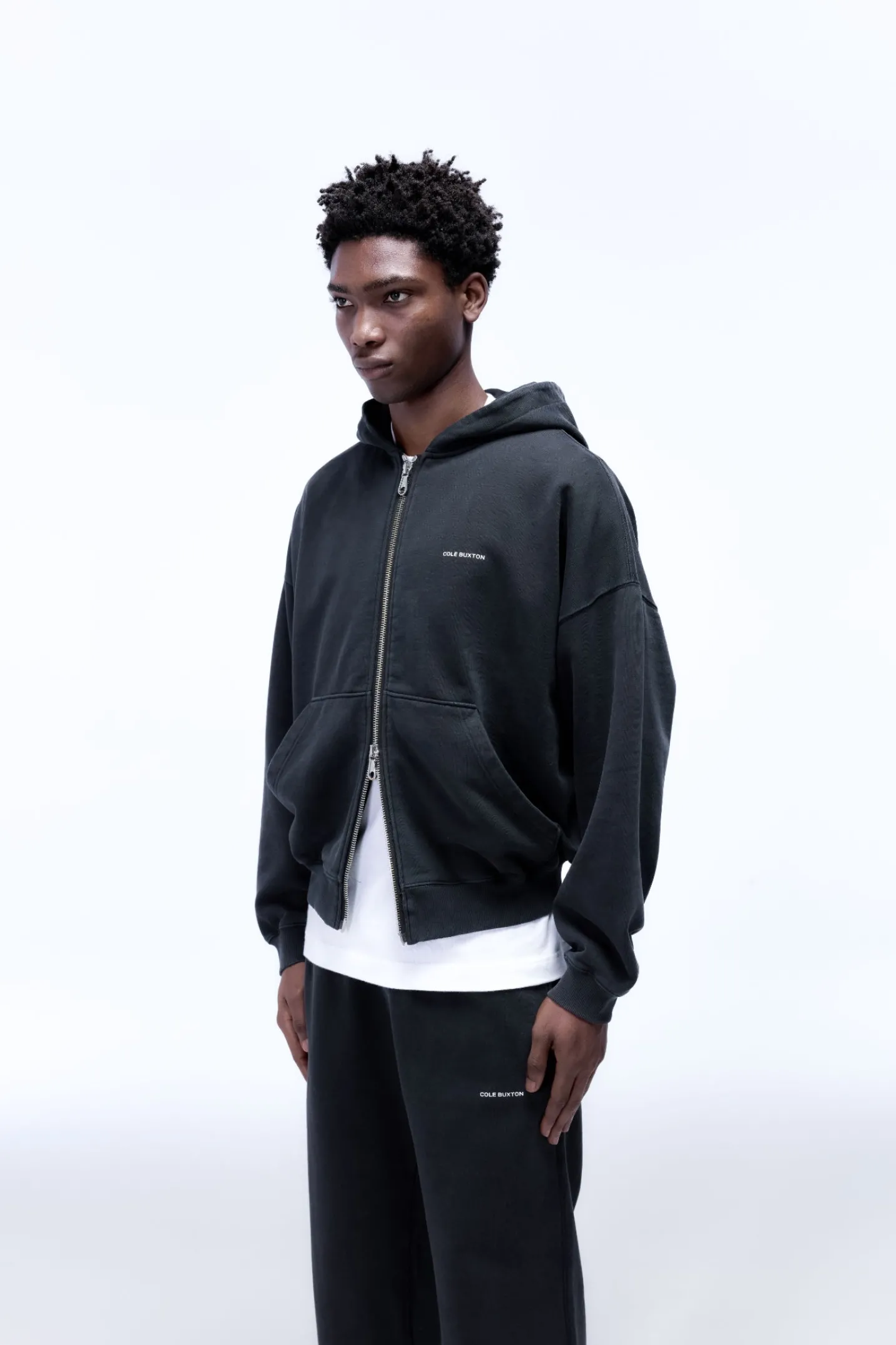 MINI LOGO ZIPPED HOODIE