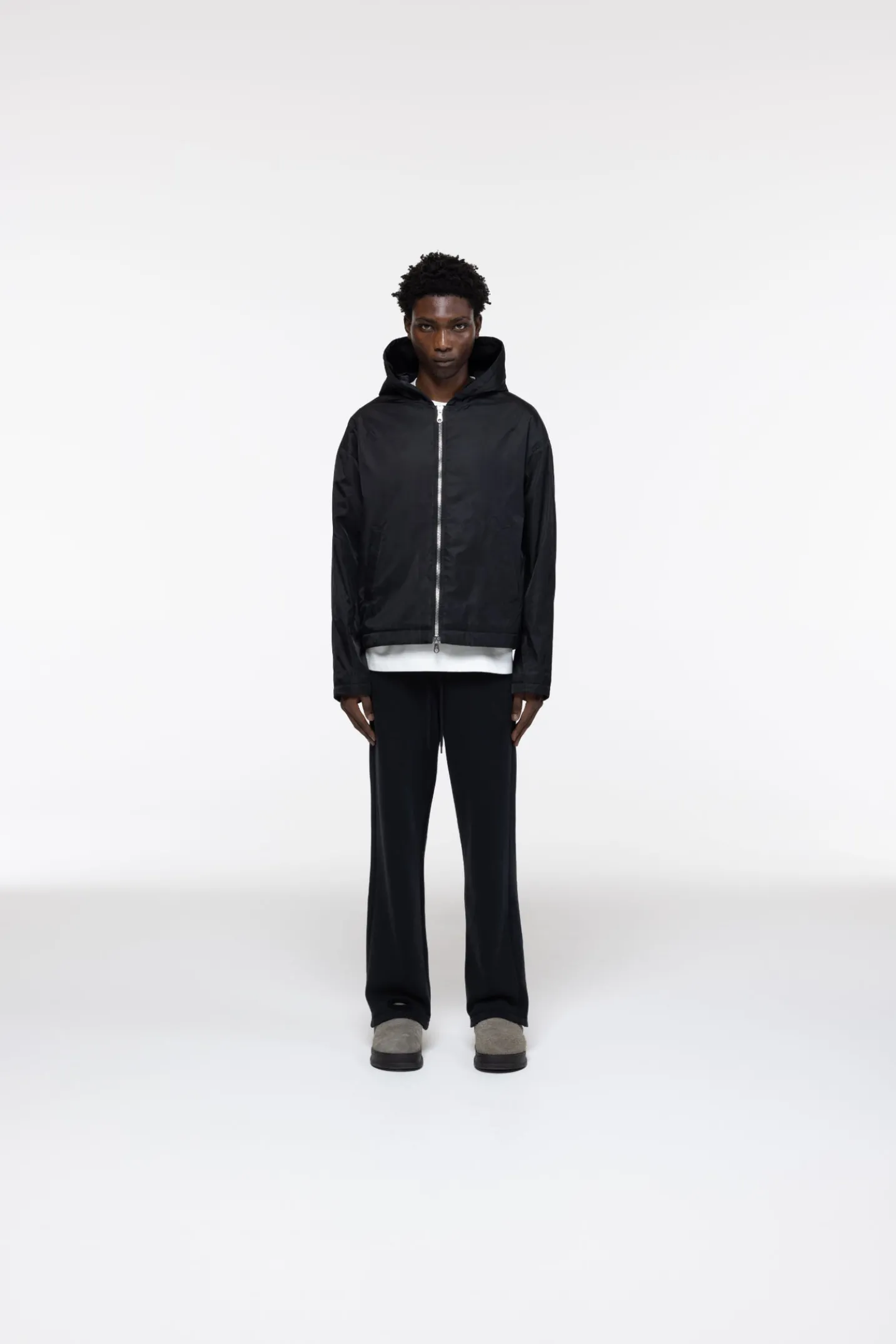 NYLON HOODED JACKET