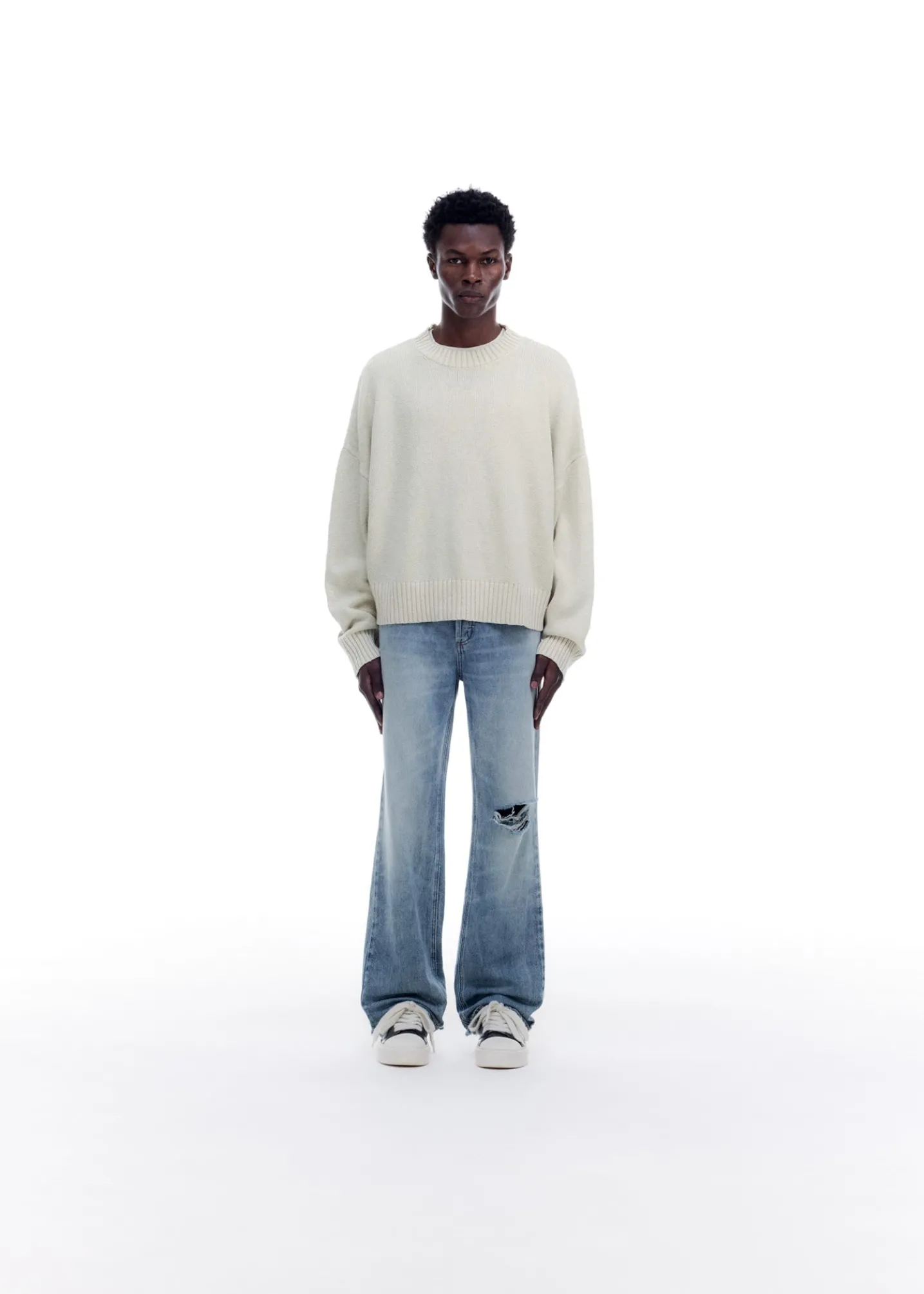 SKIPPER KNIT SWEATER