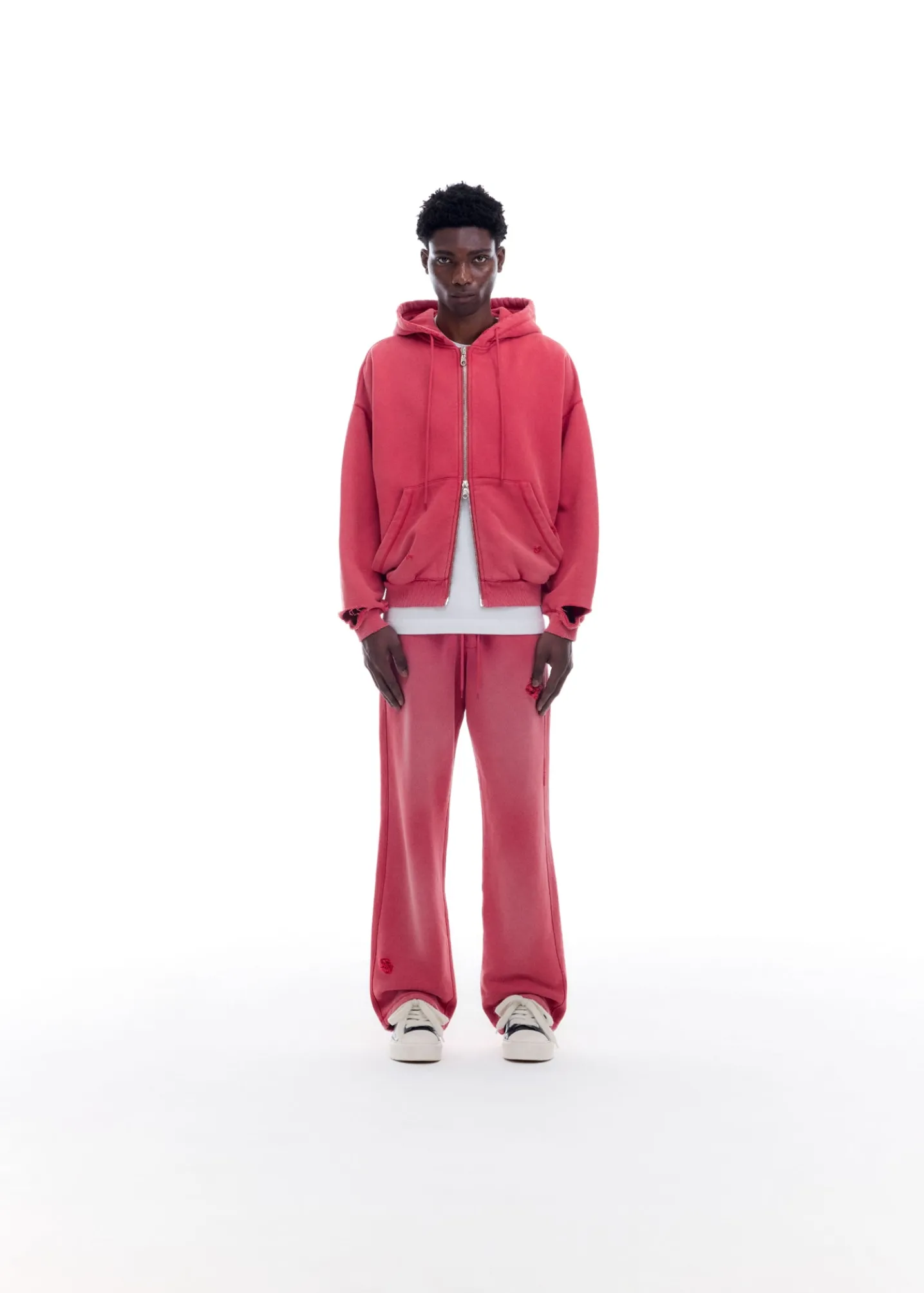 SUN FADE POCKET ZIPPED HOODIE